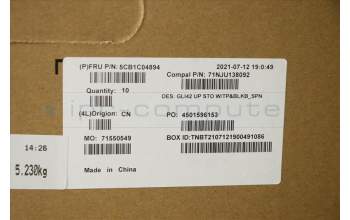 Lenovo 5CB1C04894 Tastatur inkl. TopcaseASM_SPA C82L3 StoBL