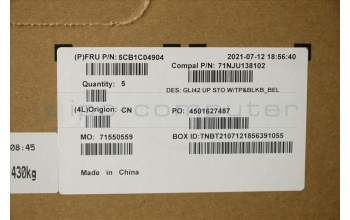 Lenovo 5CB1C04904 Tastatur inkl. TopcaseASM_BEL C82L3 StoBL