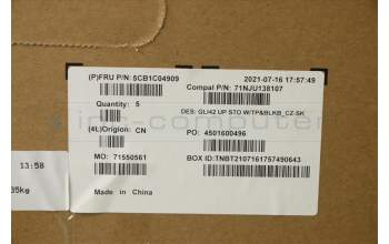 Lenovo 5CB1C04909 Tastatur inkl. TopcaseASM_CZE/SLK C82L3 StoBL