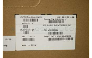 Lenovo 5CB1C04939 Tastatur inkl. TopcaseASM_SWS C82L3 CloNBL