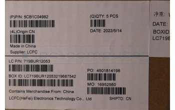 Lenovo 5CB1C04982 Tastatur inkl. Topcase ASM_SP L81X7 NFPBKDIS