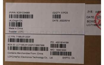 Lenovo 5CB1C04985 Tastatur inkl. Topcase ASM_PO L81X7 NFPBKDIS