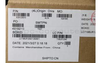 Lenovo 5CB1C05010 Tastatur inkl. Topcase ASM_UK L81X7 NFPPGYDIS