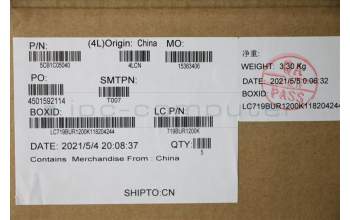 Lenovo 5CB1C05040 Tastatur inkl. Topcase ASM_UK L81X7 FPPGYDIS