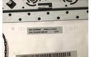 Lenovo 5CB1C05103 Tastatur inkl. Topcase ASM_SP L81X7 FPABDIS