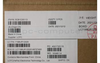 Lenovo 5CB1C05113 Tastatur inkl. Topcase ASM_GR L81X7 FPABDIS