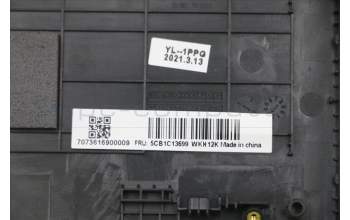 Lenovo 5CB1C13699 C-Cover with keyboard,Russian,Black,Backlight,Non_FingerPrint