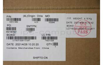 Lenovo 5CB1C14952 Tastatur inkl. TopcaseASM_USAENGL82JQSGw/RGBWRF