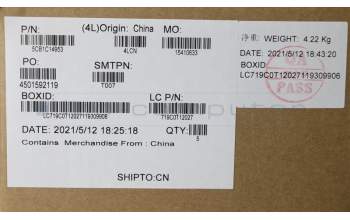 Lenovo 5CB1C14953 Tastatur inkl. TopcaseASM_FRAL82JQSGw/RGBWRF