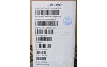 Lenovo 5CB1C15017 Tastatur inkl. Topcase ASM_EURO ENG H 82CY IG