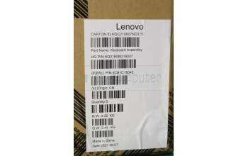 Lenovo 5CB1C15040 C-Cover with keyboard,UK English,Iron Grey