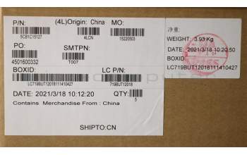 Lenovo 5CB1C15127 Tastatur inkl. Topcase ASM_ARA L81X8 FPPGDIS