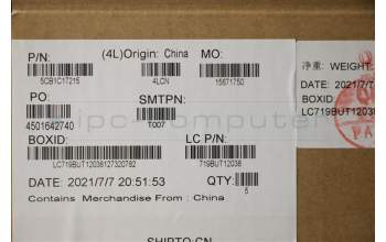 Lenovo 5CB1C17215 Tastatur inkl. Topcase deutsch L81X8 NFPBKDIS