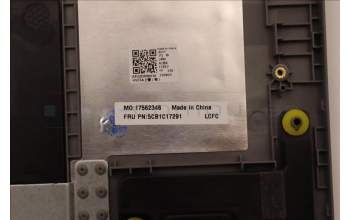 Lenovo 5CB1C17291 C-Cover with keyboard, Ukraine, Platinum Grey, Non-Fingerprint, US