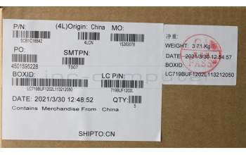 Lenovo 5CB1C18842 Tastatur inkl. Topcase ASM_NORDIC L82KD BK TEX