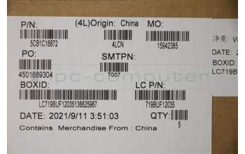 Lenovo 5CB1C18872 Tastatur inkl. Topcase ASM_LA SPA L82KD IG IMR