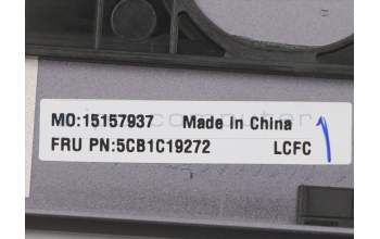 Lenovo 5CB1C19272 C-Cover with keyboard, Nordic, Slate Grey