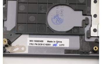 Lenovo 5CB1C19281 C-Cover with keyboard,UK English,Storm Grey