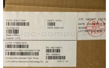 Lenovo 5CB1C19287 Tastatur inkl. Topcase ASM_CZE/SLK L82NC LSR