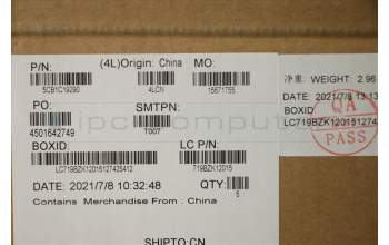 Lenovo 5CB1C19290 Tastatur inkl. Topcase ASM_FRA L82NC LSR