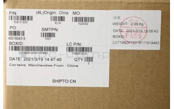 Lenovo 5CB1C19293 C-Cover with keyboard, German