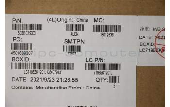 Lenovo 5CB1C19303 Tastatur inkl. Topcase ASM_NORDICL82NC LSR