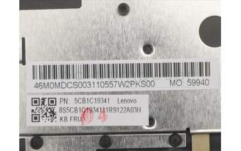 Lenovo 5CB1C19341 Tastatur inkl. Topcase ASM_HG W 82HU NFB PG
