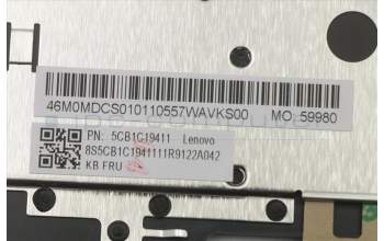 Lenovo 5CB1C19411 Tastatur inkl. Topcase ASM_CZ-SK W 82HU FB PG