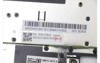 Lenovo 5CB1C19429 Tastatur inkl. Topcase ASM_GR W 82HU FNB PG