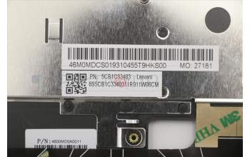 Lenovo 5CB1C33403 Tastatur inkl. Topcase ASM_SW W 82HU NFNB GY