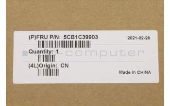 Lenovo 5CB1C39903 C-Cover with keyboard, Spanish, Grey