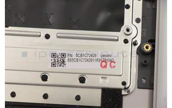 Lenovo 5CB1C72429 C-Cover with keyboard,UK English,Mineral Grey