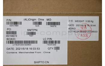 Lenovo 5CB1C74804 Tastatur inkl. Topcase ASMCZE/SLKL82JUBURGBW/F