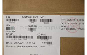 Lenovo 5CB1C74872 Tastatur inkl. Topcase ASM_UK L82JU SGW/FILM
