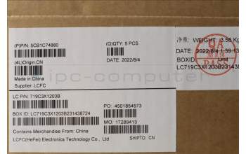 Lenovo 5CB1C74880 Tastatur inkl. Topcase ASM_HUN L82JU SGW/FILM