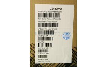 Lenovo 5CB1C74958 Tastatur inkl. Topcase schweiz H82L5CLOUMA