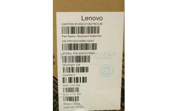 Lenovo 5CB1C75020 Tastatur inkl. Topcase ASM_SLV H82L5STOUMA