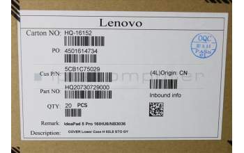 Lenovo 5CB1C75029 COVER Lower Case H 82L5 STO GY