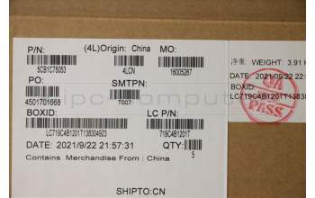 Lenovo 5CB1C75053 Tastatur inkl. TopcaseASM_EUROENGL82KVFPA/BUMA