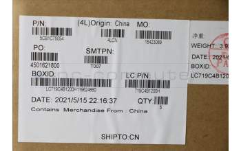 Lenovo 5CB1C75054 Tastatur inkl. Topcase ASM_ENG L82KV FP A/BUMA