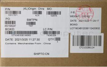 Lenovo 5CB1C75071 Tastatur inkl. Topcase ASM_GRE L82KV FP A/GUMA