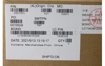 Lenovo 5CB1C75074 Tastatur inkl. Topcase ASM_NORDICL82KVFPA/GUMA