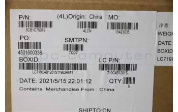 Lenovo 5CB1C75079 Tastatur inkl. Topcase schweiz L82KV FP A/GUMA