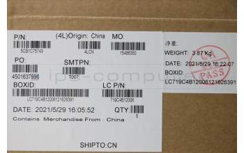 Lenovo 5CB1C75743 Tastatur inkl. Topcase ASM_KOR L82KV NFPA/GUMA