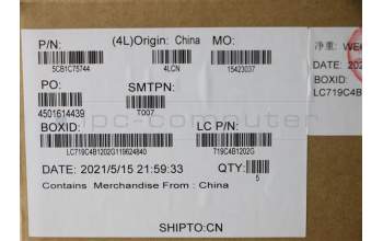 Lenovo 5CB1C75744 Tastatur inkl. Topcase ASM_JPN L82KV NFPA/GUMA