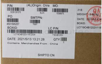 Lenovo 5CB1C81075 C-Cover with keyboard, US English Euro, Non-Fingerprint, US