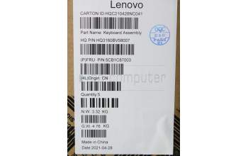 Lenovo 5CB1C87003 Tastatur inkl. Topcase ASM_NORDIC H82L9CLO