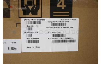 Lenovo 5CB1C87510 Tastatur inkl. TopcaseASM_GRE C21A4 MGBL