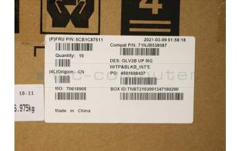 Lenovo 5CB1C87511 Tastatur inkl. TopcaseASM_EURO ENG C21A4 MGBL
