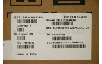 Lenovo 5CB1C87519 Tastatur inkl. TopcaseASM_UK C21A4 MGBL